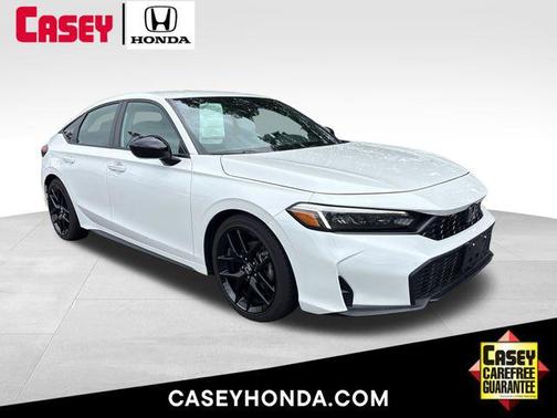 Platinum White Pearl 2025 Honda Civic Sport