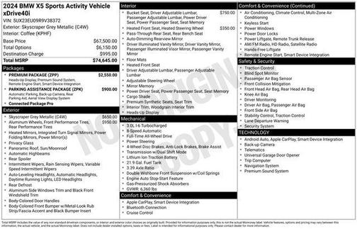 2024 BMW X5 xDrive40i