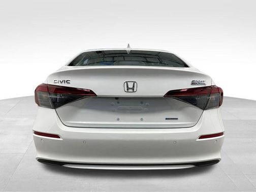 Platinum White Pearl 2026 Honda Civic Hybrid Sport Touring