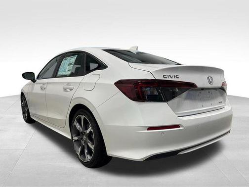 Platinum White Pearl 2026 Honda Civic Hybrid Sport Touring