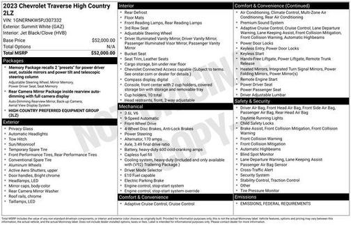 2023 Chevrolet Traverse High Country