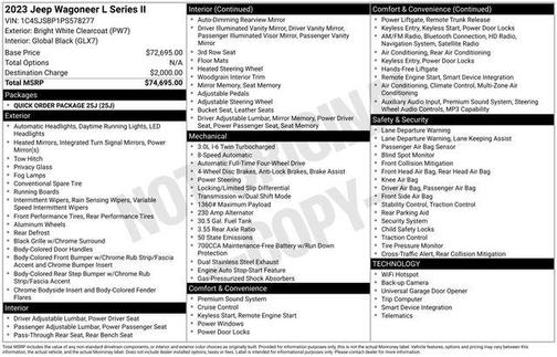 2023 Jeep Wagoneer L Series II 4x4