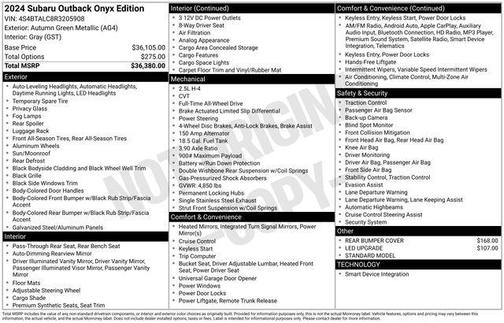 2024 Subaru Outback Onyx Edition
