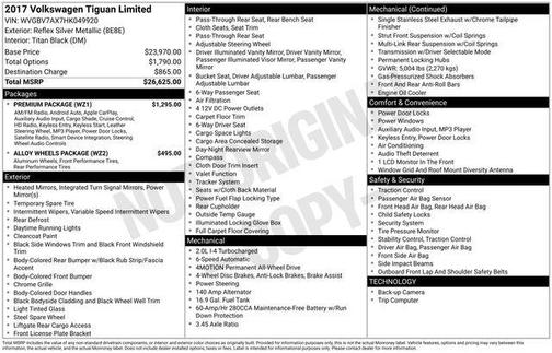 2017 Volkswagen Tiguan 2.0T S 4MOTION