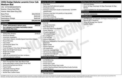 2006 Dodge Dakota Laramie Quad Cab