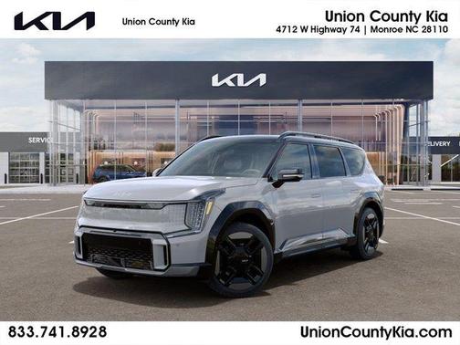 Wolf Gray/Ebony Black Roof 2026 Kia EV9 GT-Line