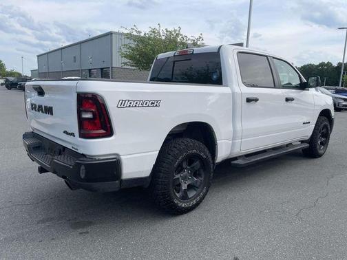 Bright White Clearcoat 2025 RAM 1500 Warlock Crew Cab 4x4 5'7' Box