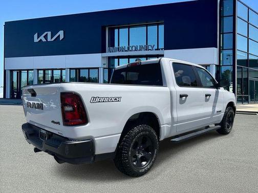 Bright White Clearcoat 2025 RAM 1500 Warlock Crew Cab 4x4 5'7' Box