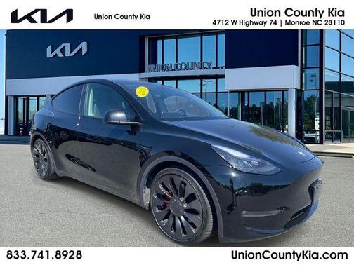 Solid Black 2023 Tesla Model Y Performance Dual Motor All-Wheel Drive
