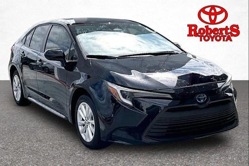 Midnight Black Metallic 2024 Toyota Corolla Hybrid LE