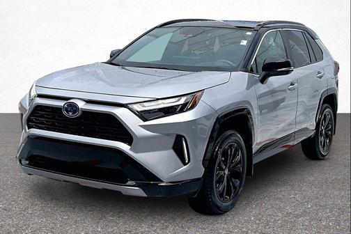 Silver Sky Metallic/Midnight Black Metallic 2024 Toyota RAV4 Hybrid SE