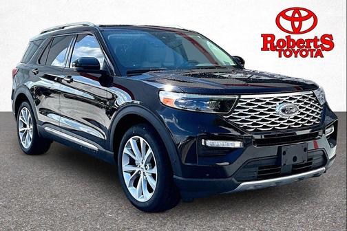 Agate Black Metallic 2021 Ford Explorer Platinum