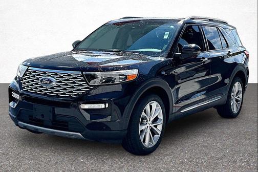 Agate Black Metallic 2021 Ford Explorer Platinum