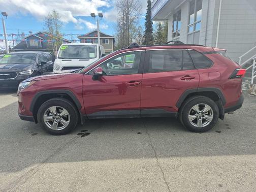 Red 2025 Toyota RAV4 Hybrid XLE