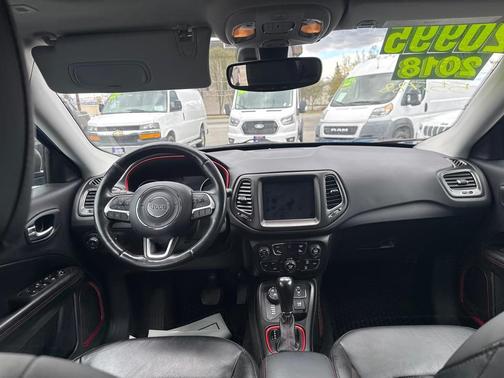 Blue 2018 Jeep Compass Trailhawk