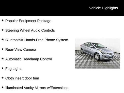 2015 Hyundai ELANTRA SE