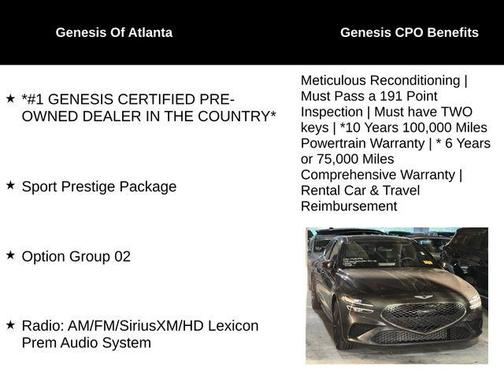 2023 Genesis G70 2.0T