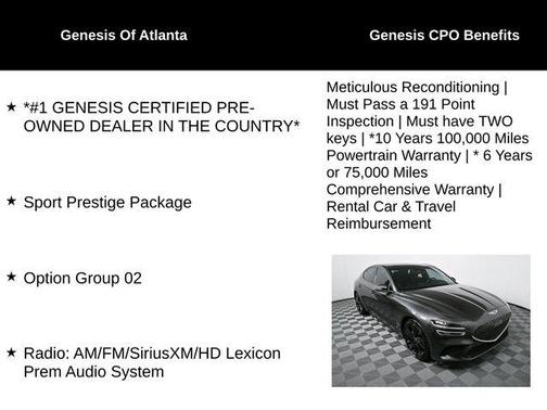 2023 Genesis G70 2.0T