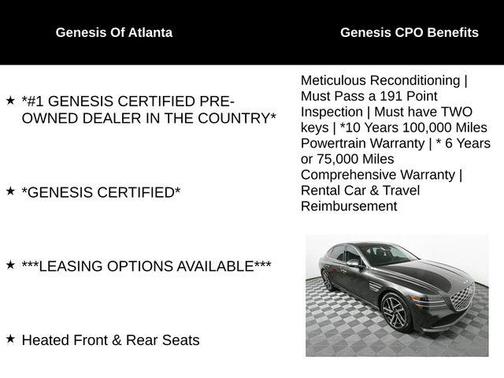 2025 Genesis G80 2.5T Advanced