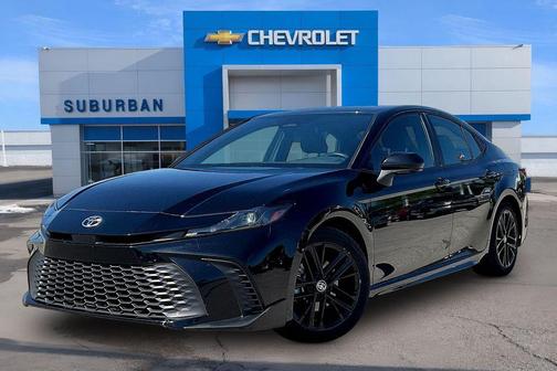 Midnight Black Metallic 2025 Toyota Camry SE