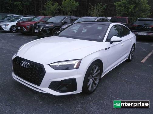 White 2025 Audi A5 Sportback 45 S Line Premium