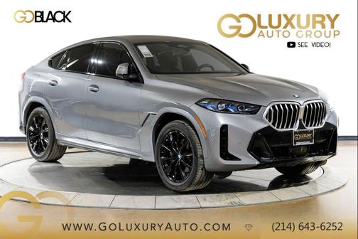Gray Metallic 2025 BMW X6 xDrive40i
