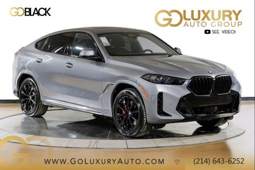 Gray Metallic 2025 BMW X6 xDrive40i