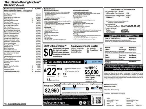 2024 BMW X7 xDrive40i