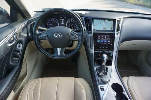 Moonlight White 2014 INFINITI Q50 Premium