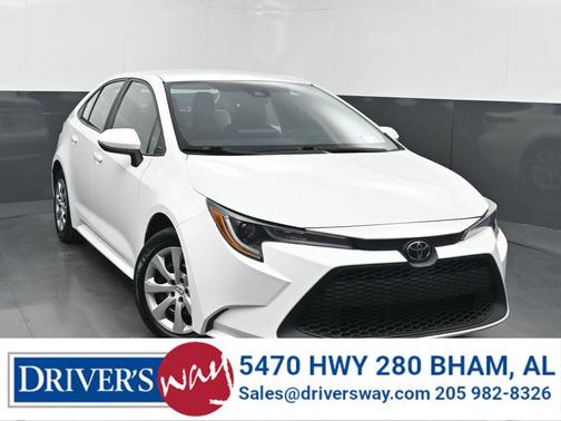 White 2022 Toyota Corolla LE
