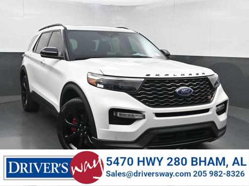Star White Metallic Tri-Coat 2023 Ford Explorer ST