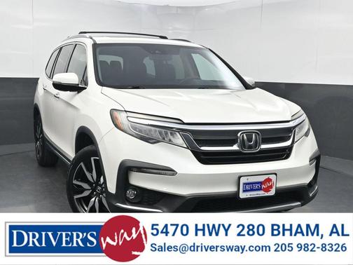 White Diamond Pearl 2019 Honda Pilot Elite