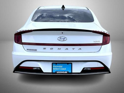 White 2023 Hyundai SONATA Hybrid SEL