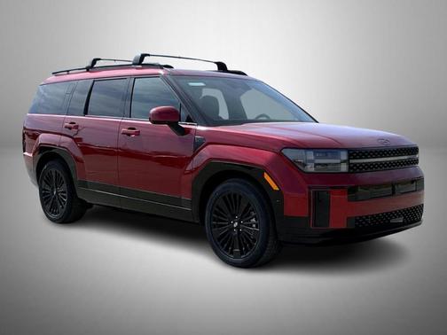 Red 2026 Hyundai SANTA FE HEV Calligraphy