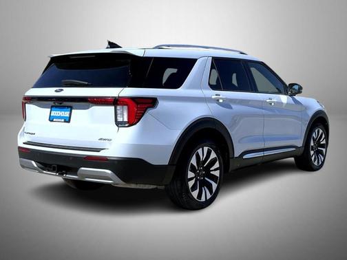 White Metallic 2025 Ford Explorer Platinum
