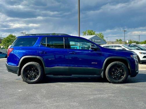 Blue 2023 GMC Acadia AT4