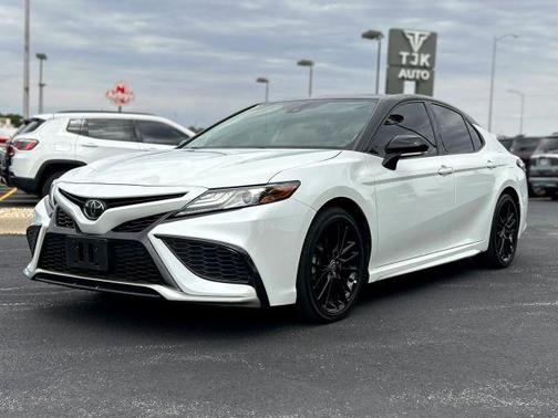 White 2023 Toyota Camry XSE V6 Sedan
