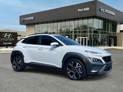 Lunar White 2022 Hyundai KONA Limited