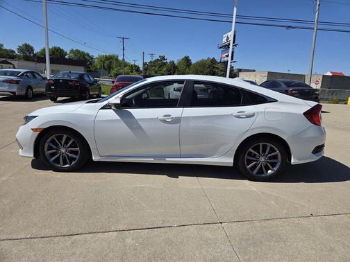 Platinum White Pearl 2019 Honda Civic EX