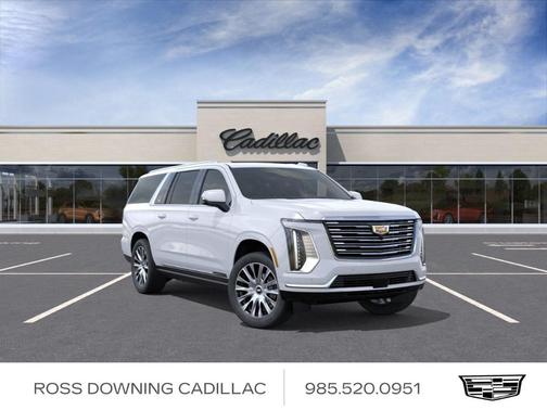 Vibrant White 2026 Cadillac Escalade ESV Platinum Luxury