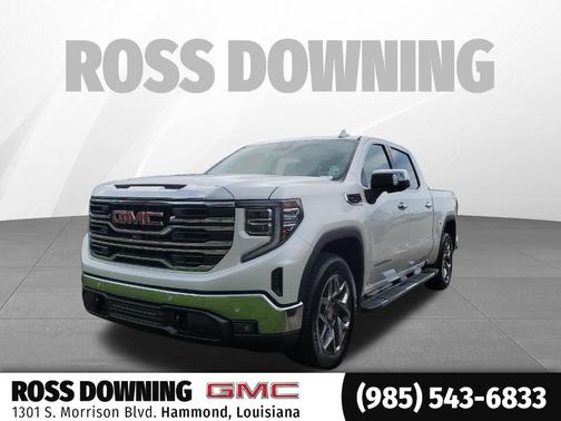 White Frost Tri-Coat 2025 GMC Sierra 1500 SLT
