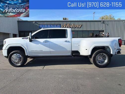 White Frost Tri-Coat 2023 GMC Sierra 3500 Denali