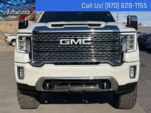 White Frost Tri-Coat 2023 GMC Sierra 3500 Denali