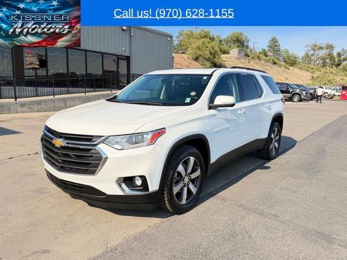 Summit White 2021 Chevrolet Traverse LT Leather
