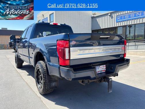 Blue 2020 Ford F-350 Platinum