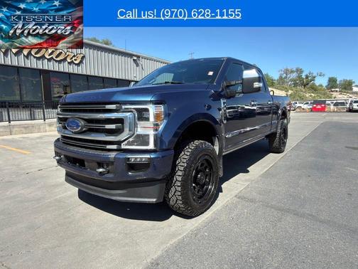 Blue 2020 Ford F-350 Platinum
