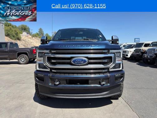 Blue 2020 Ford F-350 Platinum