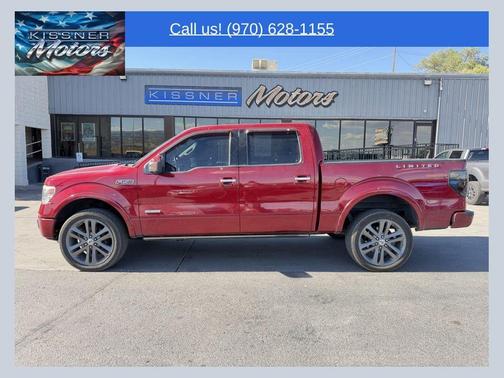 Red 2013 Ford F-150 Platinum