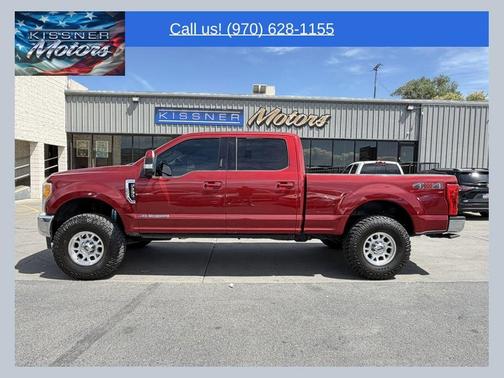 Red 2017 Ford F-350 Lariat Super Duty