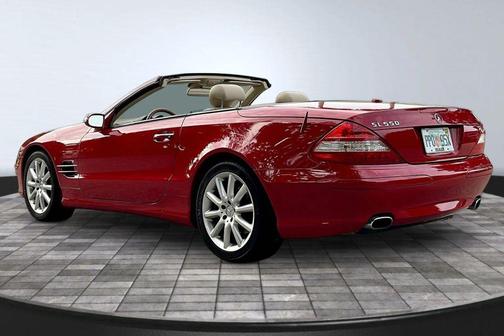 Red 2007 Mercedes-Benz SL-Class SL 550 Roadster 2D
